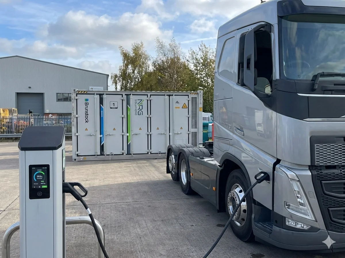 Megawatt Charging Hub with BESS